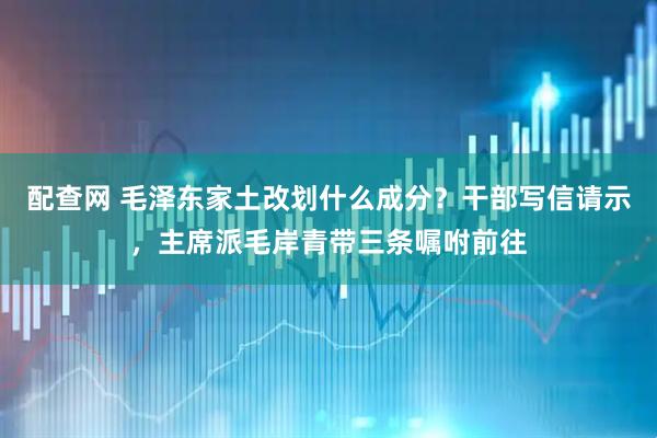 配查网 毛泽东家土改划什么成分？干部写信请示，主席派毛岸青带三条嘱咐前往