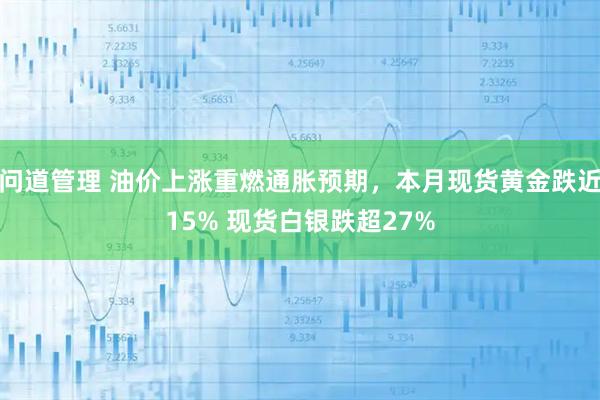 问道管理 油价上涨重燃通胀预期,本月现货黄金跌近15% 现货白银跌超27%